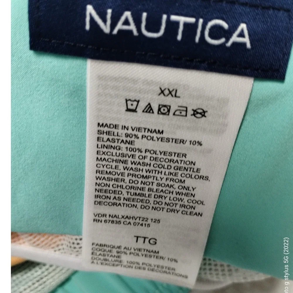 Nautica Men's‎ XXL Colorblock Board Shorts Swim Trunks 8.5